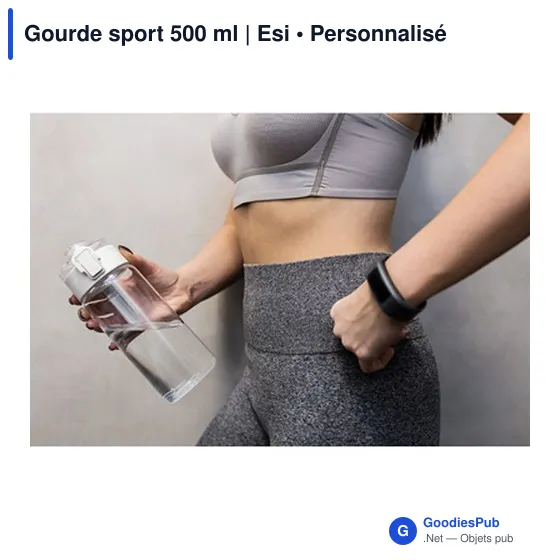 Gourde sport personnalisable 500 ml avec logo | Esi - Image 11