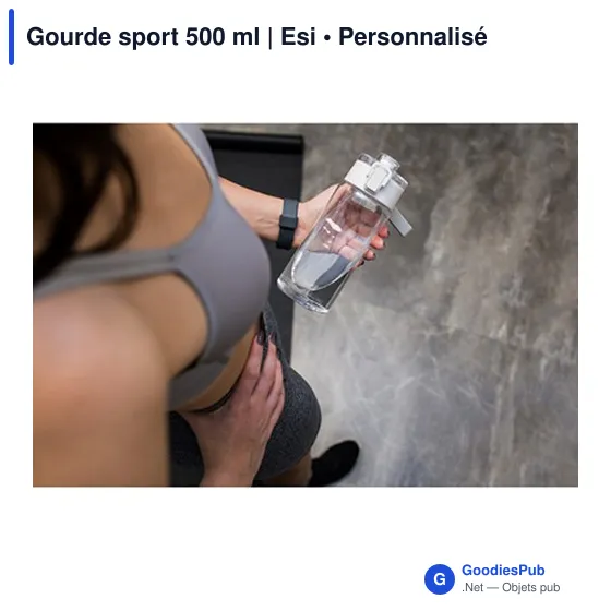 Gourde sport personnalisable 500 ml avec logo | Esi - Image 12
