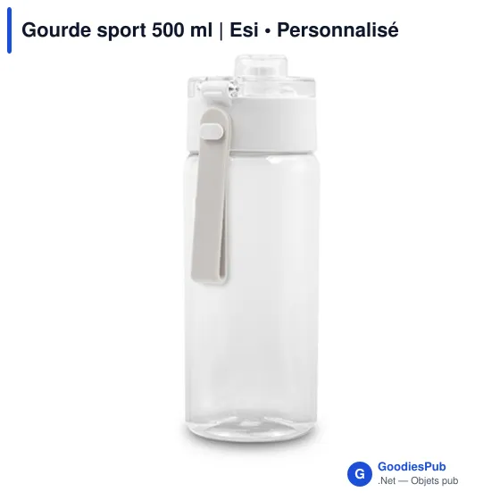 Gourde sport personnalisable 500 ml avec logo | Esi - Image 5