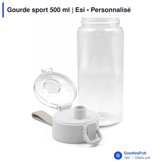 Gourde sport personnalisable 500 ml avec logo | Esi - Image 6