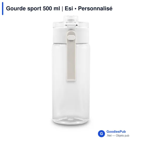 Gourde sport personnalisable 500 ml avec logo | Esi - Image 8