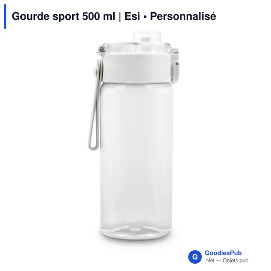 Gourde sport personnalisable 500 ml avec logo | Esi - Image 9