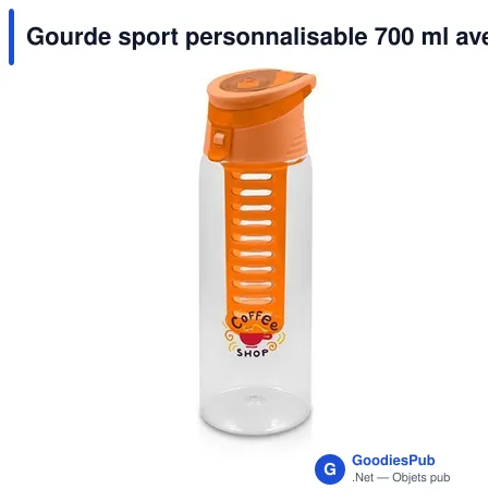 Gourde sport personnalisable 700 ml avec logo - Air Gifts | Lizzie
