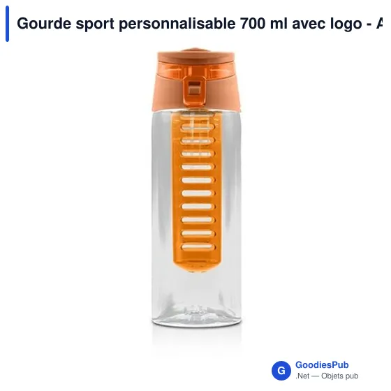 Gourde sport personnalisable 700 ml avec logo - Air Gifts | Lizzie - Image 5