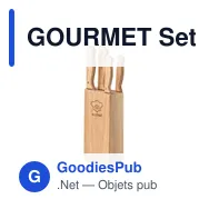 GOURMET Set de 5 couteaux dans socle - Miniature 6