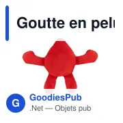 Goutte en peluche personnalisable avec logo - Vaiva - Miniature 4