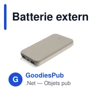 Batterie externe personnalisable GP 10000 mAh en ABS avec logo - B+ Series - Miniature 3