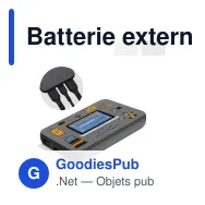 Batterie externe personnalisable GP 5000 mAh en ABS avec logo - B+ Series - Miniature 1