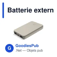 Batterie externe personnalisable GP 5000 mAh en ABS avec logo - B+ Series - Miniature 3