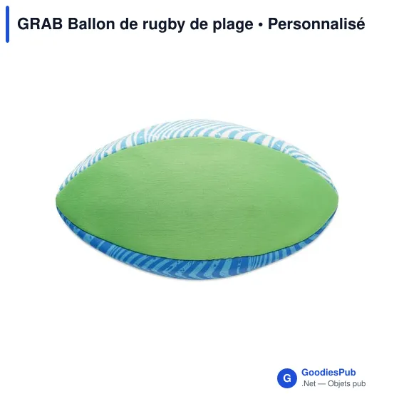 Ballon de rugby plage personnalisable avec logo - GRAB - Image 2