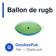 Ballon de rugby plage personnalisable avec logo - GRAB - Miniature 3