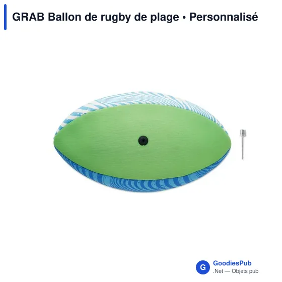 Ballon de rugby plage personnalisable avec logo - GRAB - Image 3