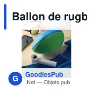 Ballon de rugby plage personnalisable avec logo - GRAB - Miniature 5