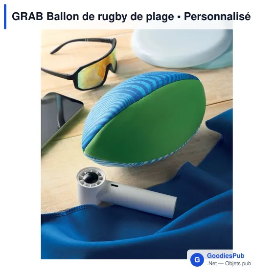 Ballon de rugby plage personnalisable avec logo - GRAB - Image 5
