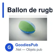 Ballon de rugby plage personnalisable avec logo - GRAB - Miniature 6