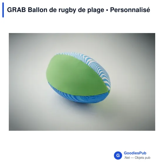 Ballon de rugby plage personnalisable avec logo - GRAB - Image 6
