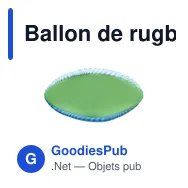 Ballon de rugby plage personnalisable avec logo - GRAB - Miniature 7