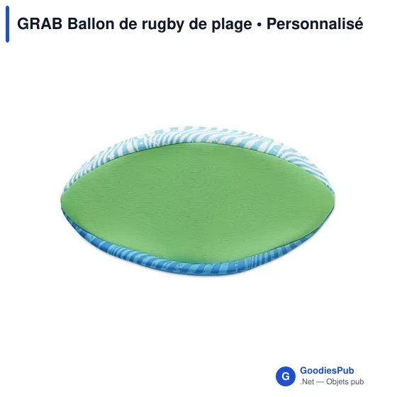 Ballon de rugby plage personnalisable avec logo - GRAB - Image 7
