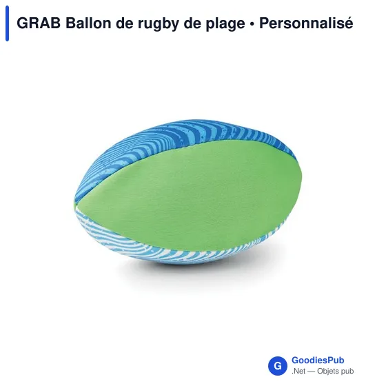 Ballon de rugby plage personnalisable avec logo - GRAB - Image 8