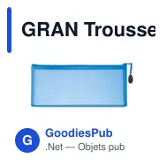 GRAN Trousse à crayon en PVC - Miniature 1