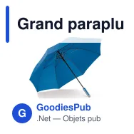 Grand parapluie canne personnalisable 25 pouces automatique avec logo - Canne - Miniature 3