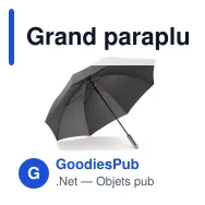 Grand parapluie canne personnalisable 25 pouces automatique avec logo - Canne - Miniature 5
