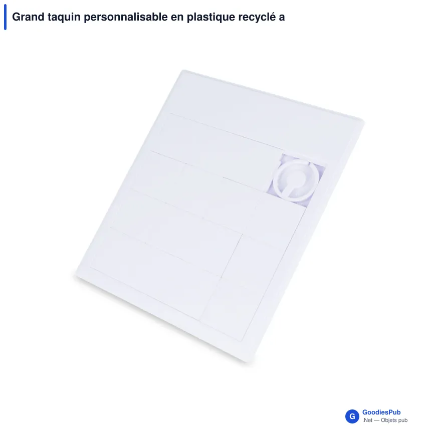 Grand taquin personnalisable en plastique recyclé avec logo - Puzzle coulissant - Image 2