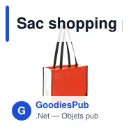 Sac shopping personnalisable en non-tissé 120 g/m² avec logo - Grand format - Miniature 2