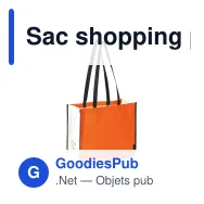 Sac shopping personnalisable en non-tissé 120 g/m² avec logo - Grand format - Miniature 3