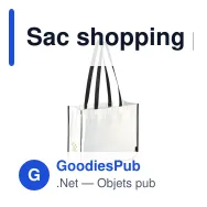 Sac shopping personnalisable en non-tissé 120 g/m² avec logo - Grand format - Miniature 4