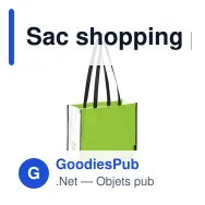 Sac shopping personnalisable en non-tissé 120 g/m² avec logo - Grand format - Miniature 5