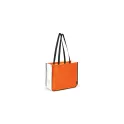 Variante Orange - Sac shopping personnalisable en non-tissé 120 g/m² avec logo - Grand format