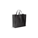Variante Noir - Grand sac shopping personnalisable en non-tissé 75 g/m² avec logo - 45 x 18 x 45 cm