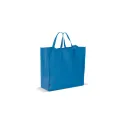 Variante Bleu - Grand sac shopping personnalisable en non-tissé 75 g/m² avec logo - 45 x 18 x 45 cm