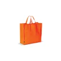 Variante Orange - Grand sac shopping personnalisable en non-tissé 75 g/m² avec logo - 45 x 18 x 45 cm