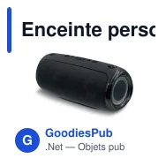 Enceinte personnalisable 20 W à bandoulière avec logo - Grand format - Miniature 2