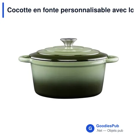 Cocotte en fonte personnalisable avec logo - Granny Cocotte