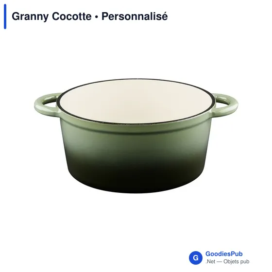Cocotte en fonte personnalisable avec logo - Granny Cocotte - Image 2
