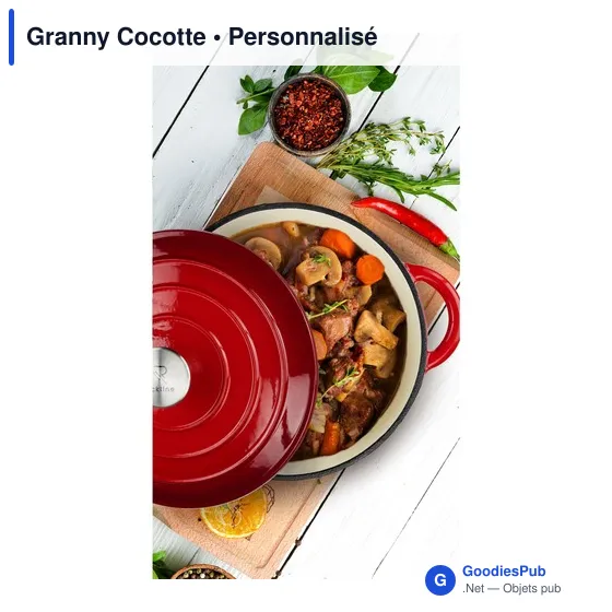 Cocotte en fonte personnalisable avec logo - Granny Cocotte - Image 12