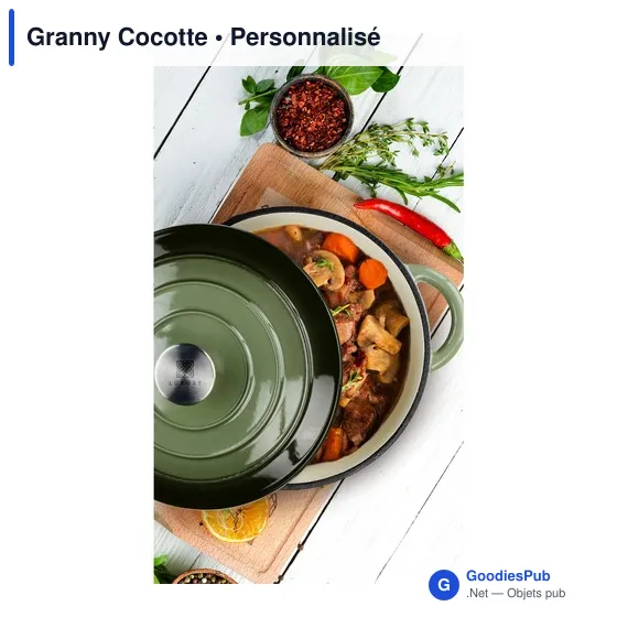 Cocotte en fonte personnalisable avec logo - Granny Cocotte - Image 6