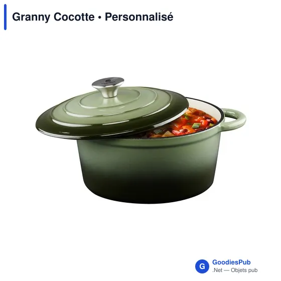 Cocotte en fonte personnalisable avec logo - Granny Cocotte - Image 7