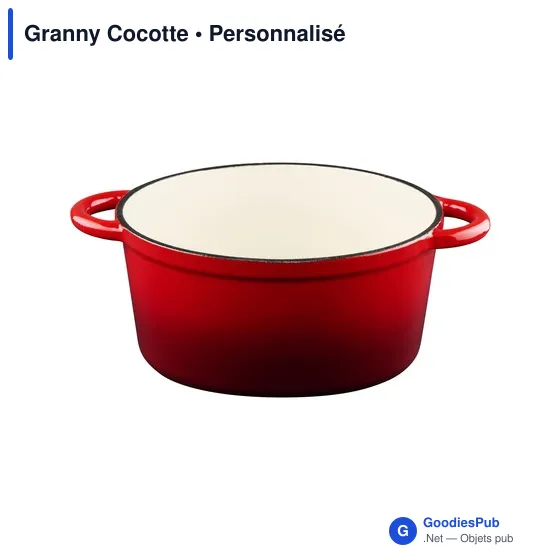 Cocotte en fonte personnalisable avec logo - Granny Cocotte - Image 8