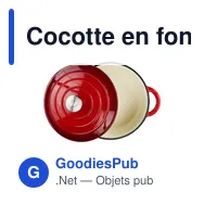 Cocotte en fonte personnalisable avec logo - Granny Cocotte - Miniature 9