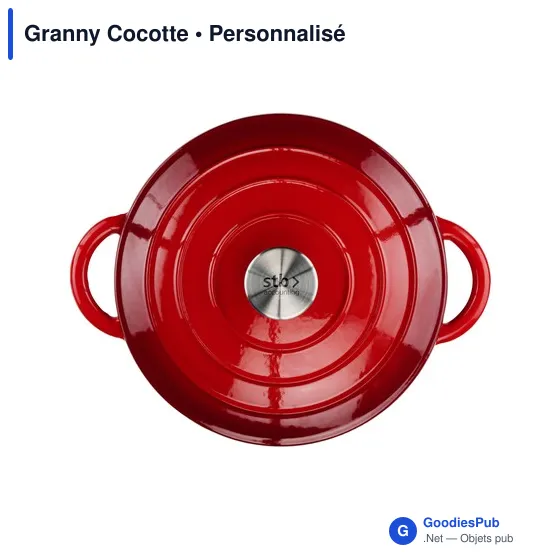 Cocotte en fonte personnalisable avec logo - Granny Cocotte - Image 10
