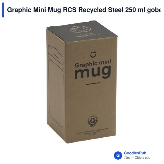 Mug isotherme personnalisable en acier inoxydable recyclé avec logo - Image 2