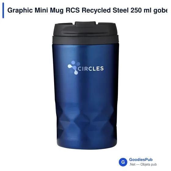 Mug isotherme personnalisable en acier inoxydable recyclé avec logo - Image 4