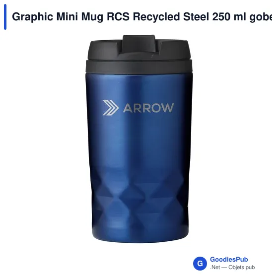 Mug isotherme personnalisable en acier inoxydable recyclé avec logo - Image 5