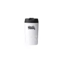 Variante blanc - Mug isotherme personnalisable en acier inoxydable recyclé avec logo