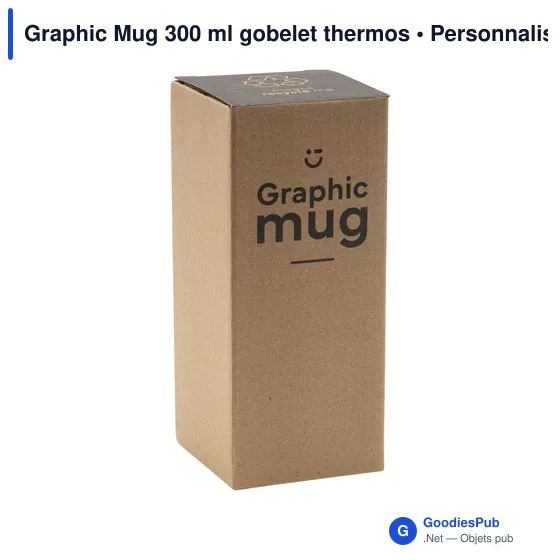Gobelet isotherme personnalisable avec logo - Graphic Mug 300 ml - Image 2