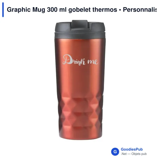 Gobelet isotherme personnalisable avec logo - Graphic Mug 300 ml - Image 11